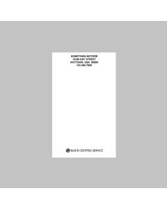 BUICK CERTIFIED SERVICE Small Scratch Pad - Set of 250