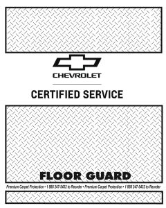 CHEVROLET CERTIFIED SERVICE Floor Guard Floor Mats-1 Case of 500