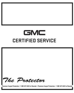 GMC CERTIFIED SERVICE Protector Floor Mats-1 Case of 500