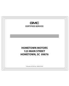GMC CERTIFIED SERVICE Economy Floor Mats Cases of 1,000