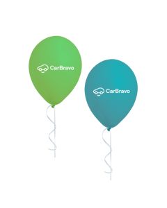 PACK OF GREEN AND BLUE CARBRAVO BALLOONS