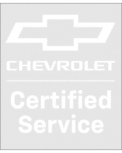 CHEVROLET CERTIFIED SERVICE 1-C LOGO - VERT/NEG  (CLICK ON ICON FOR ALL EXTENSIONS)