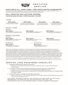 GUIDE - CADILLAC CERTIFIED SERVICE FALL LAUNCH (EA)