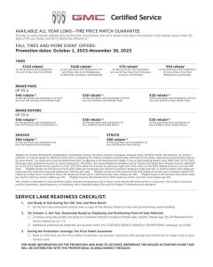 GUIDE - BUICK GMC CERTIFIED SERVICE FALL LAUNCH ELECTRONIC (