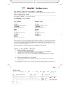 GUIDE - BUICK GMC CERTIFIED SERVICE WINTER LAUNCH (EA)