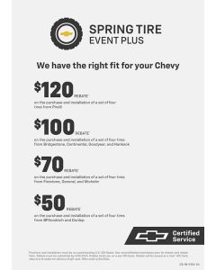 INSERT - CHEVROLET CERTIFIED SERVICE SPRING ARCYLIC (EA)