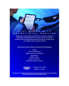 INSERT - CADILLAC CERTIFIED SERV WINTER ACRYLIC (EA)