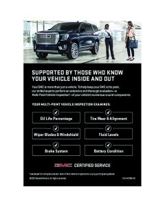 INSERT - GMC CERTIFIED SERVICE WINTER ACRYLIC (EA)