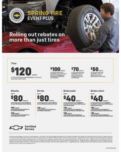 SELL SHEET - CHEVROLET SPRING SERVICE EVENT ELECTRONIC, 1 St