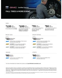 SELL SHEET-BUICK GMC CERT SERV FALL ADVISOR (EA)