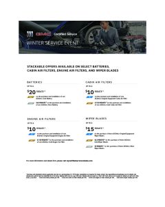 ELECTRONIC SELL SHEET-BUICK GMC CERTIFIED SERVICE WINTER ADV
