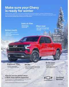 SELL SHEET - CHEVROLET WINTER SERVICE EVENT