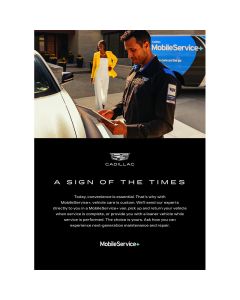 Cadillac MobileService+ Acrylic Sign Insert - August 2023