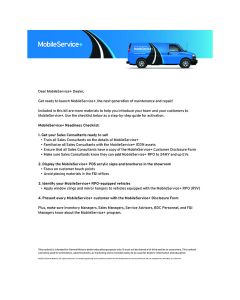 MobileService+ Launch Guide- August 2023