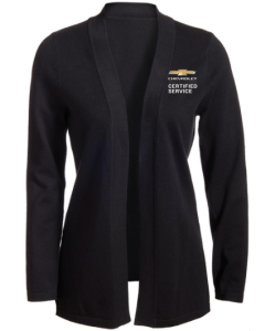 CHEVROLET CERTIFIED SERVICE Open Cardigan Ladies Sweater