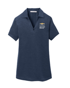CHEVROLET CERTIFIED SERVICE Ladies Jersey Digi Heather Polo