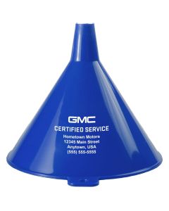 GMC Certified Service One Pint Funnel-Blue