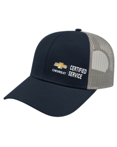 Chevrolet Certified Service Low Profile Trucker Cap with Modified Flat Bill