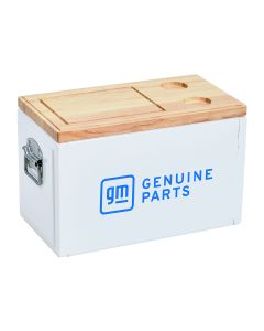 GM Genuine Parts Wood Top Cooler