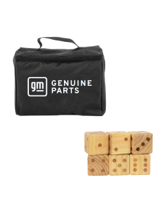 GM Genuine Parts Oversize Wooden Yard Dice Game