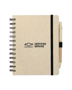 Chevy 5" x 7" Wheat Straw Notebook With Pen