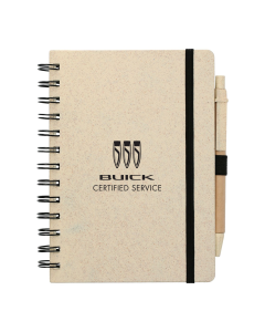 Buick 5" x 7" Wheat Straw Notebook With Pen