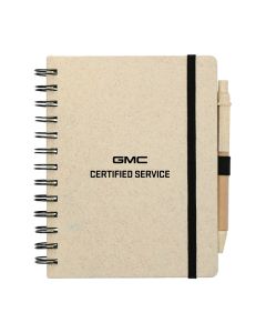 GMC 5" x 7" Wheat Straw Notebook With Pen