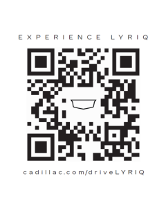 2.5x2.5 Cadillac LYRIQ Clings to support Cadillac CTA Program - Pack of 5