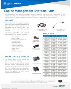 SELL SHEET - OREILLYS - ENGINE SYSTEMS