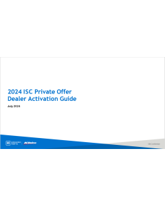 GUIDE - ISC POWERTRAIN PRIVATE OFFER DEALER GUIDE