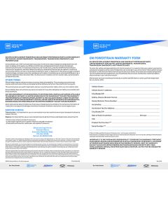 WARRANTY CARD - POWERTRAIN WARRANTY (PK 10)